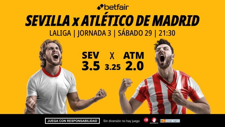 Sevilla - Atlético de Madrid: alineaciones, horario, dónde ver, pronósticos y estadísticas
