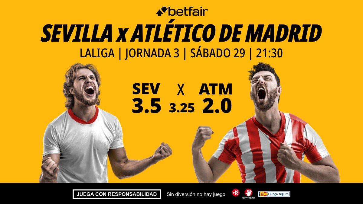 Sevilla - Atlético de Madrid: alineaciones, horario, dónde ver, pronósticos y estadísticas