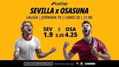 Sevilla - Osasuna: alineaciones, horario, dónde ver, pronósticos y estadísticas