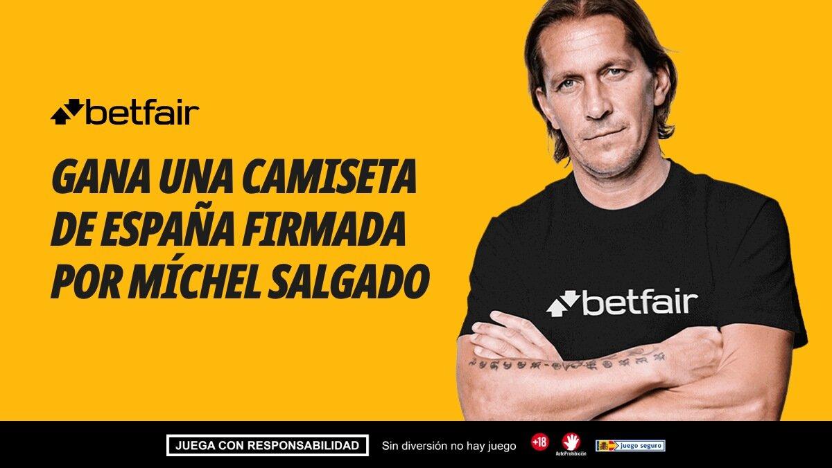 Gana una camiseta de La Roja firmada por Míchel Salgado SOLO EN BETFAIR
