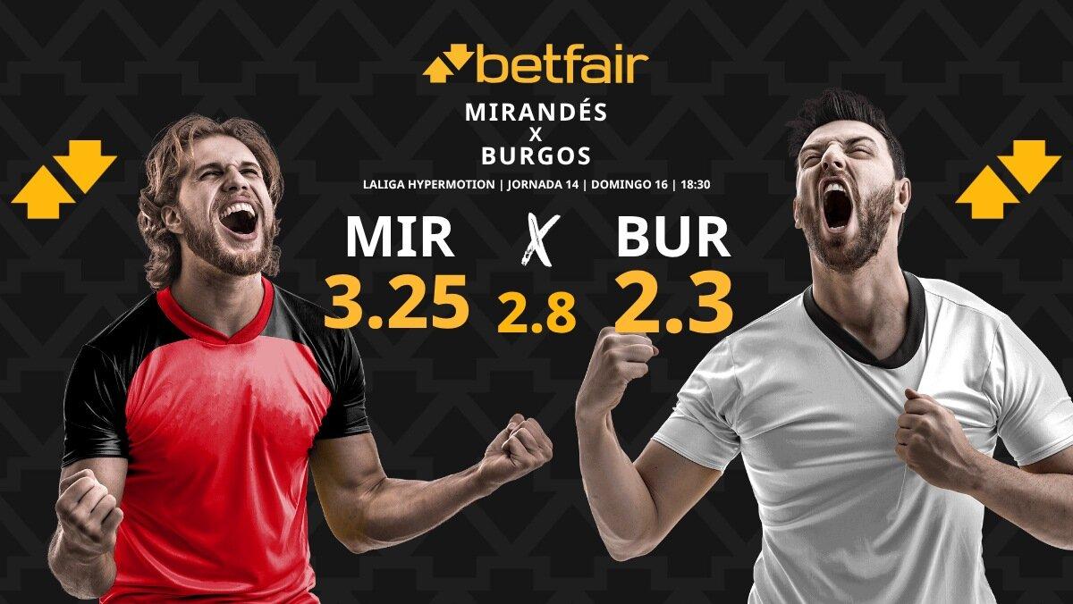 CD Mirandés vs. Burgos CF: horario, dónde ver, pronósticos y clasificación