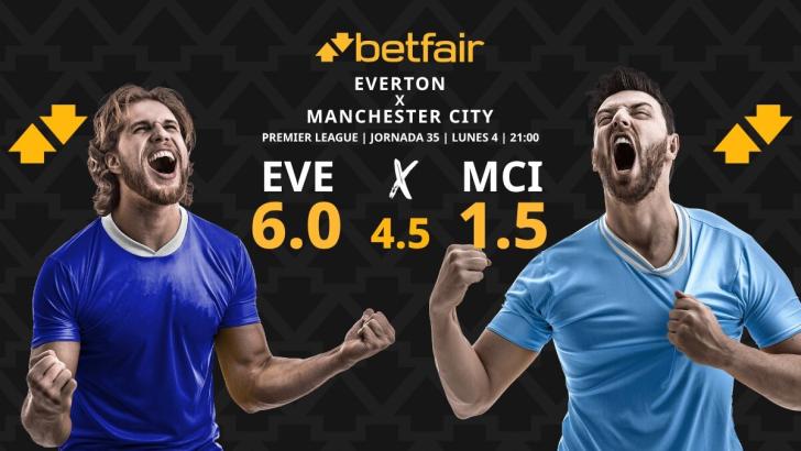 Everton - Manchester City: horario, dónde ver, estadísticas, pronósticos y clasificación