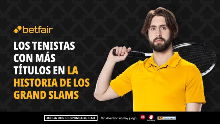 ¿Quiénes son los jugadores con más Grand Slams en la historia del tenis?