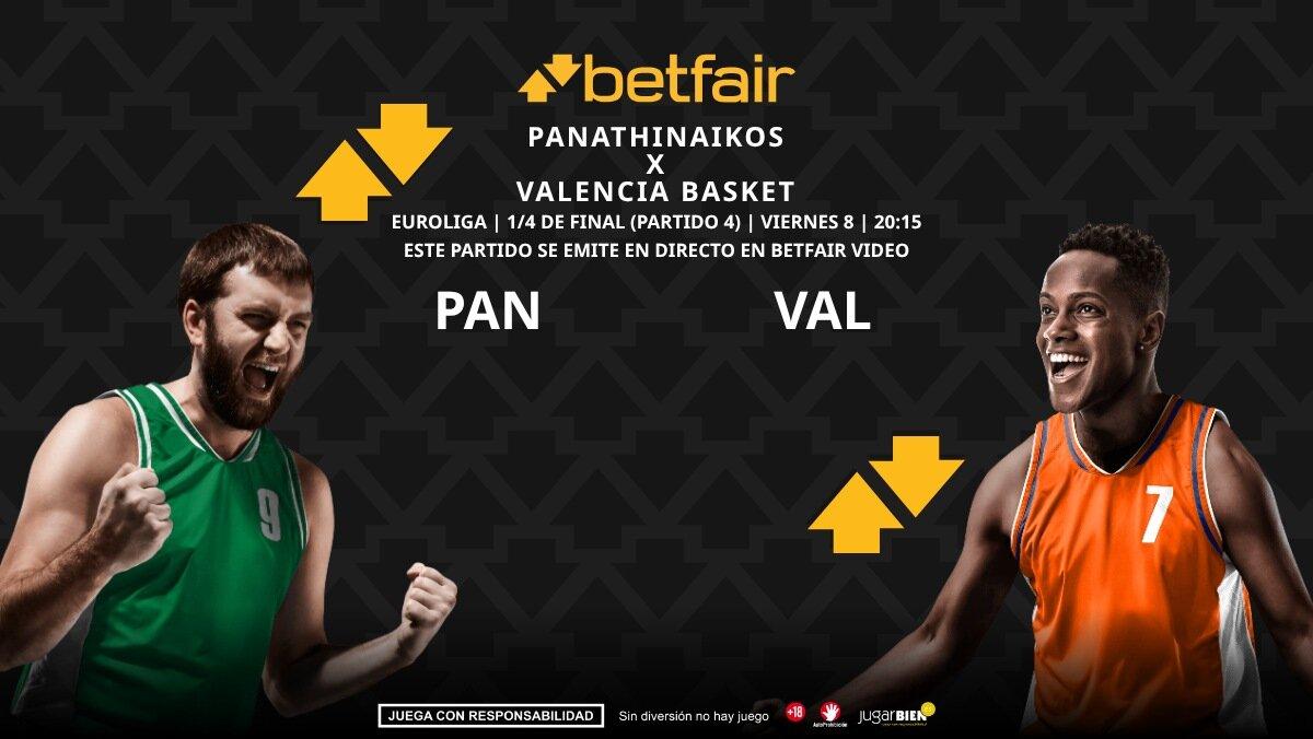 Panathinaikos - Valencia Basket (partido 4): horario, dónde ver, pronósticos, estadísticas y cuadro
